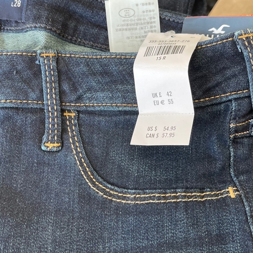HOLLISTER WOMENS SIZE15R JEANS STRETCH